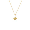 Gold CZ Starfish Pendant Necklace - Adina Eden's Jewels