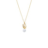 Gold Pave Flying Butterfly Pearl Pendant Necklace - Adina Eden's Jewels