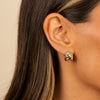  Ultra Wide Mini Ridged Huggie Earring - Adina Eden's Jewels