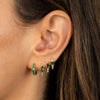  Colored Multi Shapes Huggie Earring Combo Set - Adina Eden's Jewels