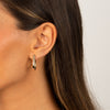  Solid Unique Shape Huggie Earring - Adina Eden's Jewels