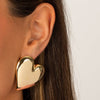  Puffy Chunky Heart Stud Earring - Adina Eden's Jewels