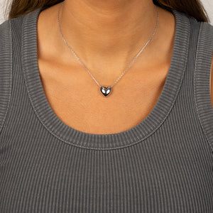  Puffy Heart Necklace - Adina Eden's Jewels