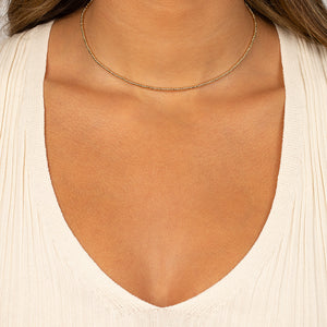  Dainty Beaded Chain Choker - Adina Eden's Jewels