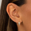  Baguette Bezel Huggie Earring - Adina Eden's Jewels