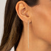  Thin Tennis Drop Stud Earring - Adina Eden's Jewels