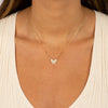  Small Pavé X Baguette Butterfly Necklace - Adina Eden's Jewels
