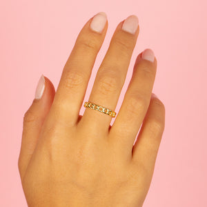  Thin Cuban Ring - Adina Eden's Jewels