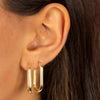  Solid Large Link Hoop Earring - Adina Eden's Jewels