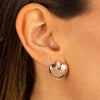  Diamond Pavé Puffy Heart Stud Earring 14K - Adina Eden's Jewels