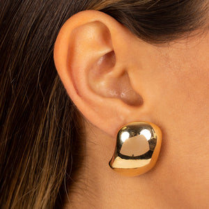  Solid Super Wide Stud Earring - Adina Eden's Jewels