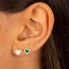  Tiny Pave Colored Gemstone Stud Earring - Adina Eden's Jewels