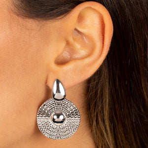  Chunky Ridged Fancy Drop Stud Earring - Adina Eden's Jewels