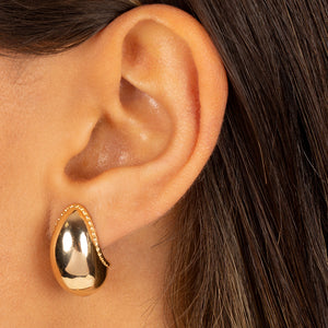  Solid Super Chunky Half Hoop Earring - Adina Eden's Jewels