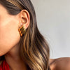  Solid Triple Wave On The Ear Stud Earring - Adina Eden's Jewels