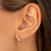  Dainty CZ Star Huggie Earring 14K - Adina Eden's Jewels