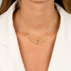  Colored Single Bezel Cuban Necklace - Adina Eden's Jewels