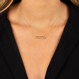  Solid Bubble Mama Necklace 14K - Adina Eden's Jewels
