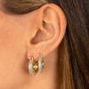  Mini Chunky Pavé Hoop Earring - Adina Eden's Jewels