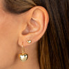  Mini Puffy Heart Stud Earring 14K - Adina Eden's Jewels