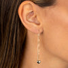  Mini Puffy Heart Threader Earring 14K - Adina Eden's Jewels