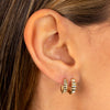  Ribbed Huggie Earring 14K - Adina Eden's Jewels