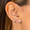  Diamond Mini Evil Eye Stud Earring 14K - Adina Eden's Jewels