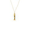 Gold Vibrant Rainbow Enamel Fish Pendant Necklace - Adina Eden's Jewels