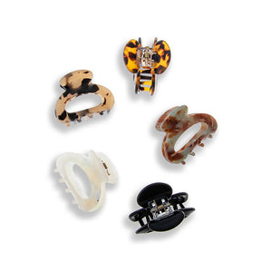 Black & Tortoise Neutral Everyday Claw Clip Set (Cream, Tortoise & Black) - Adina Eden's Jewels