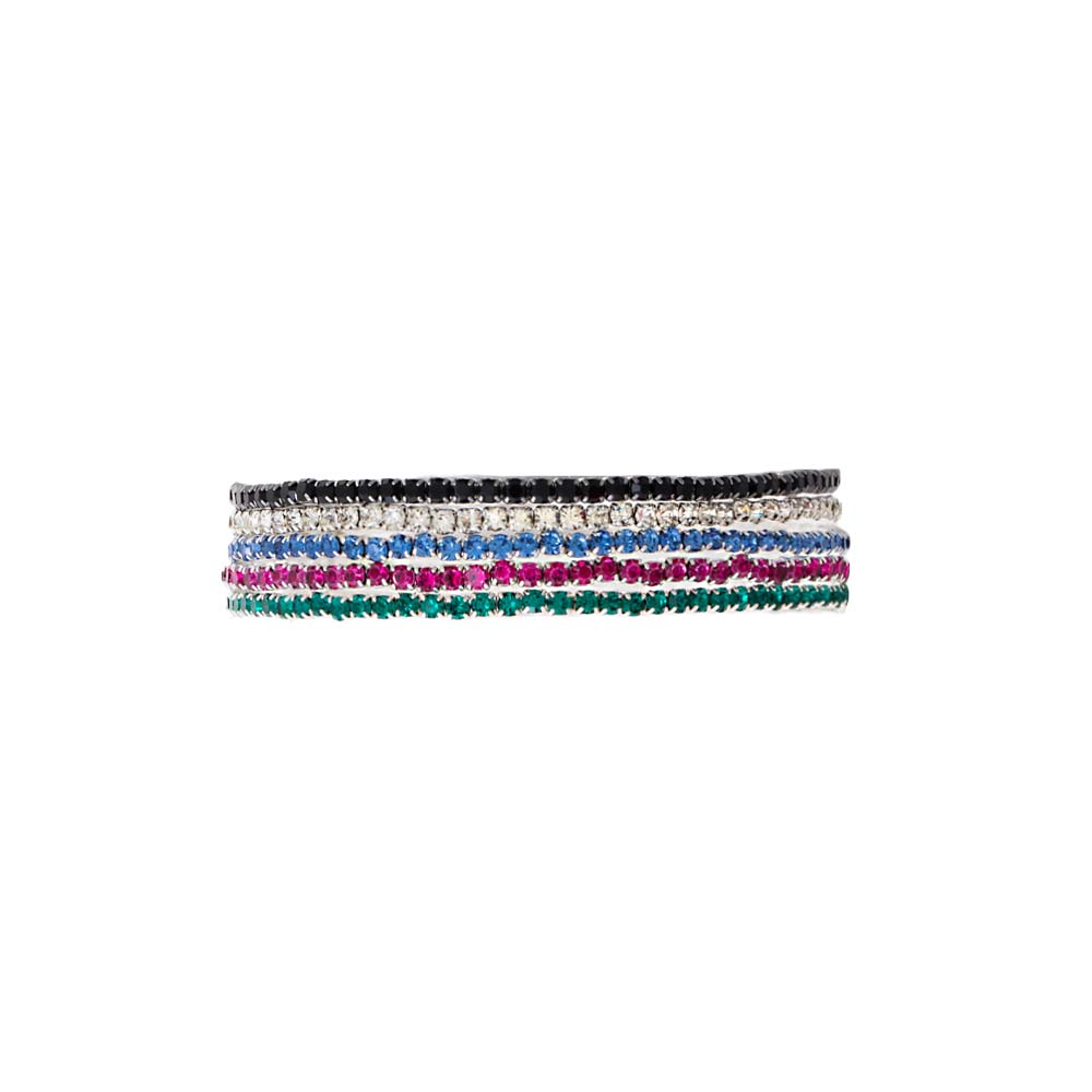 Multi-Color Multi Color Tennis Bracelet Combo Set - Adina Eden's Jewels