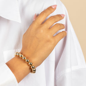  Super Chunky Beaded Ball Stretch Bracelet - Adina Eden's Jewels