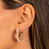  Multi Wired Pearl Hoop Earring - Adina Eden's Jewels