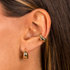  CZ Scattered Indented Hollow Ear Cuff - Adina Eden's Jewels