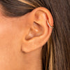  CZ Pave Cartilage Huggie Earring 14K - Adina Eden's Jewels