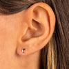  Solid Crescent Stud Earring 14K - Adina Eden's Jewels