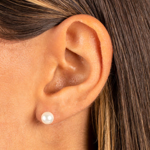  Pearl Stud Earring 14K - Adina Eden's Jewels