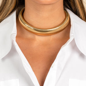  Super Chunky Snake Chain Choker - Adina Eden's Jewels