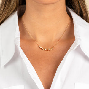  Beaded Ball Chain Necklace - Adina Eden's Jewels