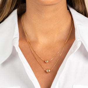  Double Graduated Ball Necklace - Adina Eden's Jewels