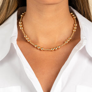  Small & Large Beaded Ball Necklace - Adina Eden's Jewels