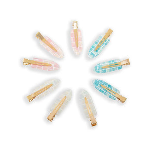 Iridescent Pastel Creaseless Clip Set