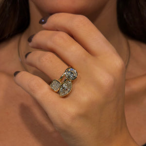 Lab Grown Diamond Rounded Bezel Ring 14K - Adina Eden's Jewels