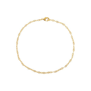 Gold Chunky Mariner Chain Anklet - Adina Eden's Jewels