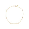 Gold CZ Station Anklet - Adina Eden's Jewels