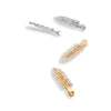 Pave Rhinestone Creaseless Clip Set