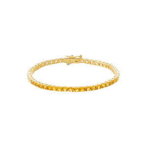 Yellow Ombre CZ Tennis Bracelet
