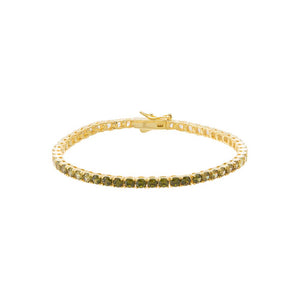 Earth Tone Ombre CZ Tennis Bracelet
