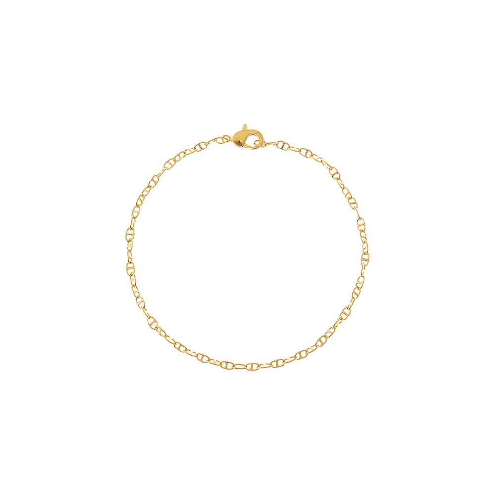Gold Chunky Mariner Chain Bracelet - Adina Eden's Jewels