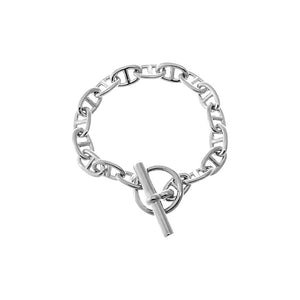 Gold Chunky Anchor Link Toggle Bracelet - Adina Eden's Jewels