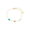 Turquoise Turquoise Jewish Charms Bracelet - Adina Eden's Jewels